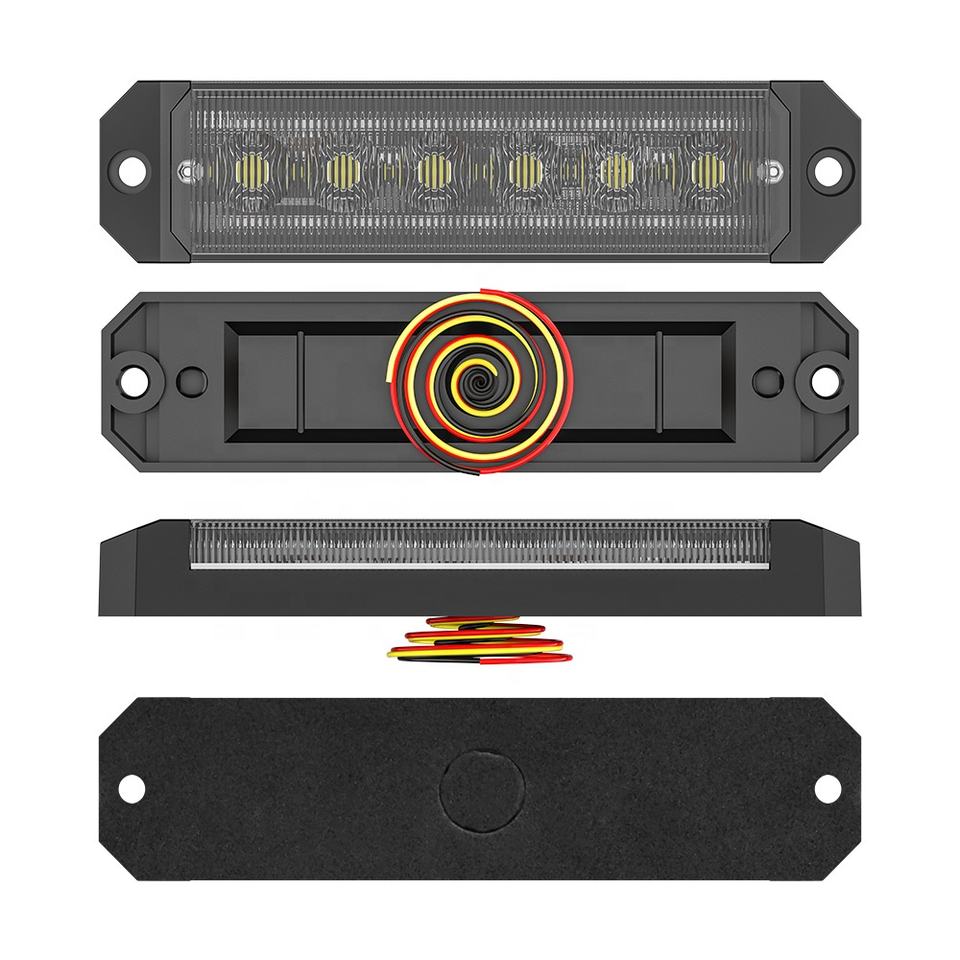 Car accessories DC 12-24V 24led Flashing Multi-mode Side LED Driving Warning Light Vehicle Signal lamp marker light