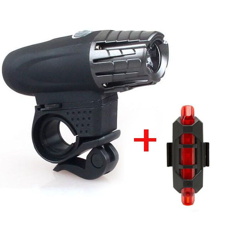 2256 Bicycle Headlight USB Charging Headlight USB Taillight Package Riding Headlight Bike Safety Frog Light